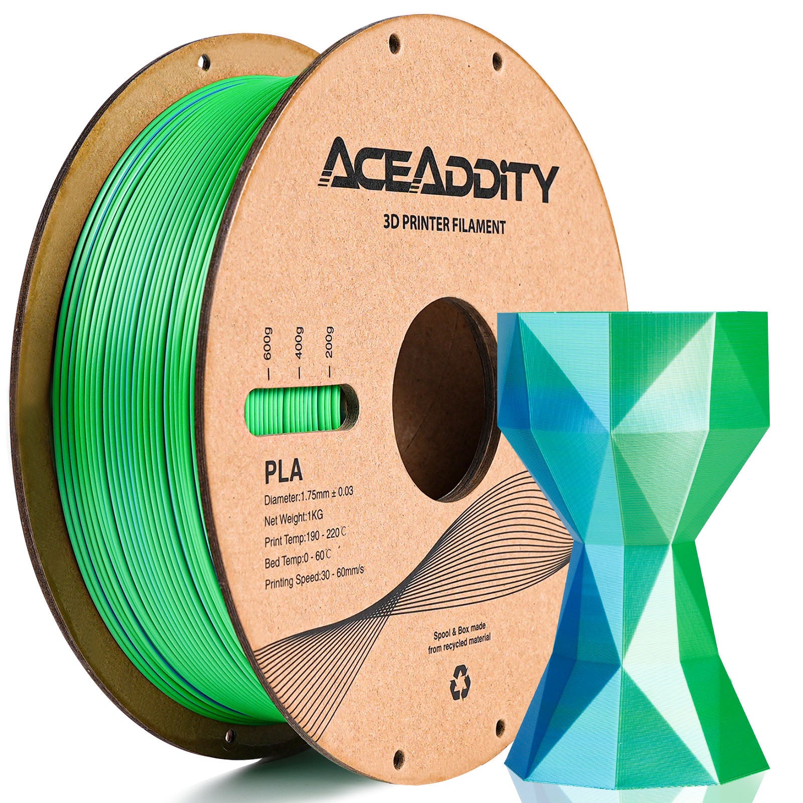 [Clearance Sale] Aceaddity Silk Multicolor PLA Get 4 at the Price of 3