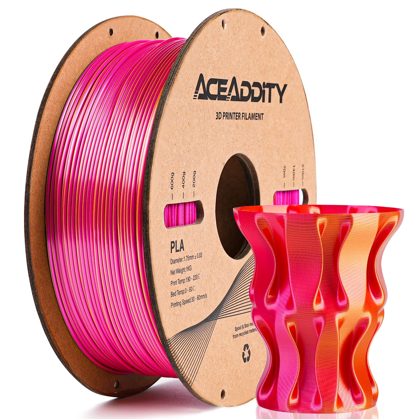 [Clearance Sale] Aceaddity Silk Multicolor PLA Get 4 at the Price of 3