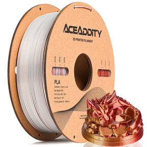 Aceaddity Silk Magic PLA 3D Printer Filament Three Color